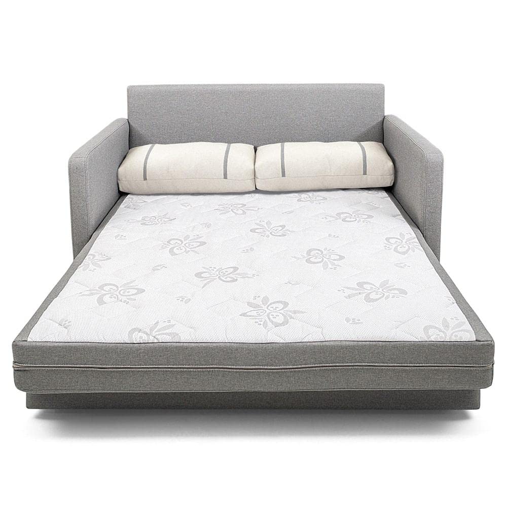 Sofá-cama Herval Aurora 2 lugares Chumbo