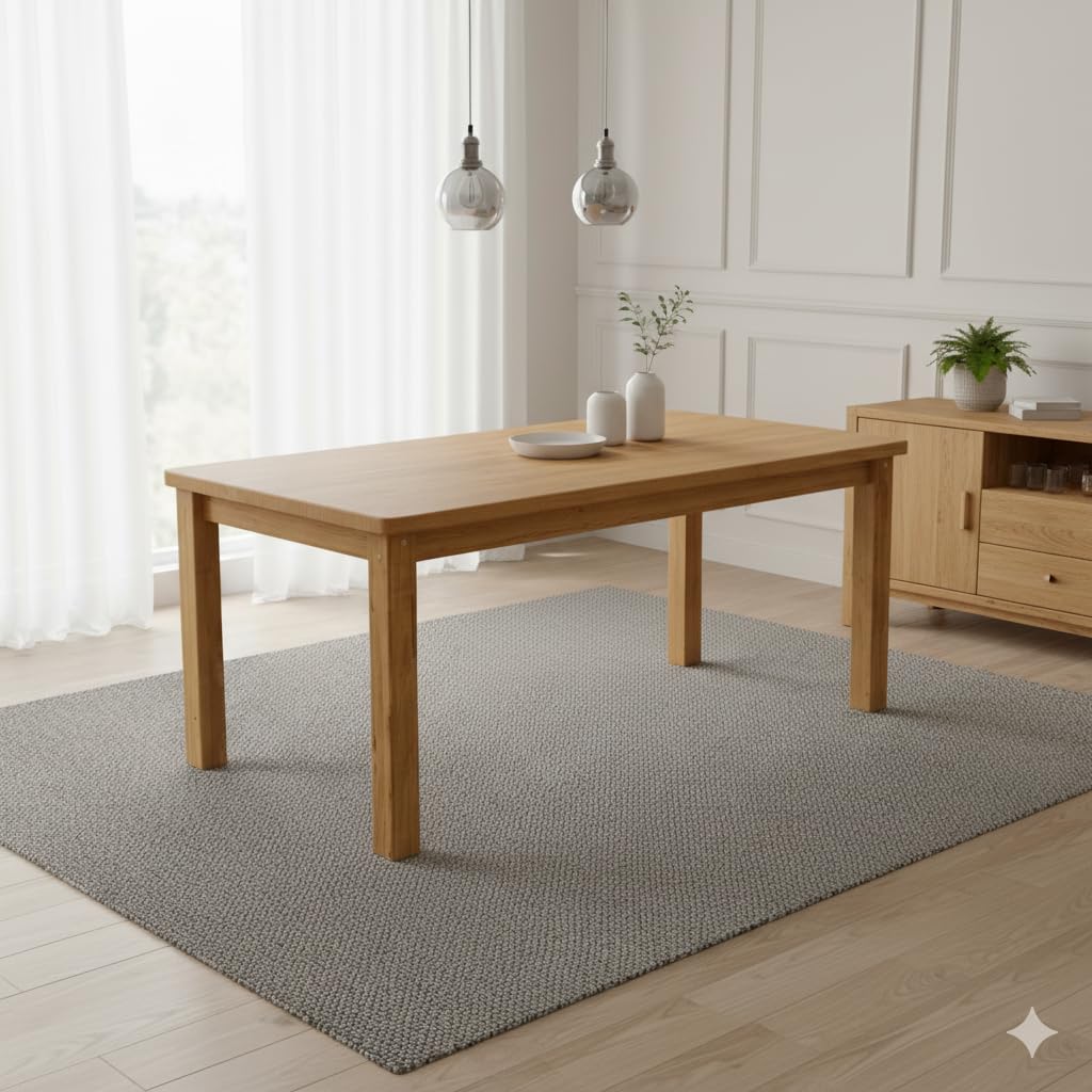 Mesa de jantar Argos madeira maciça 8 lugares